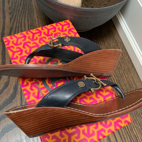 Tory Burch Wedges (very gently used) - Picture 3 of 12
